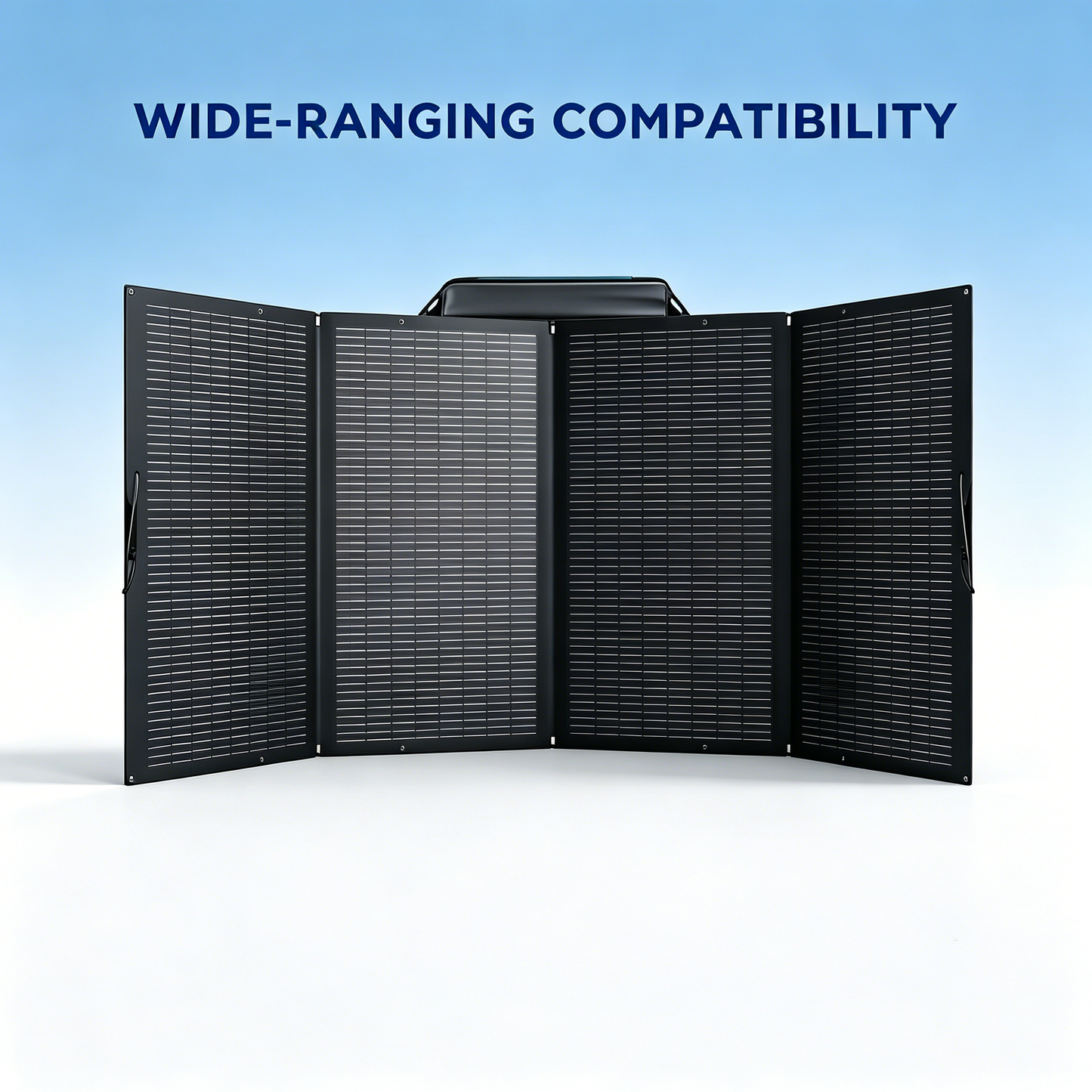 400W Portable Foldable Solar Panel with Stand - IP68 Waterproof