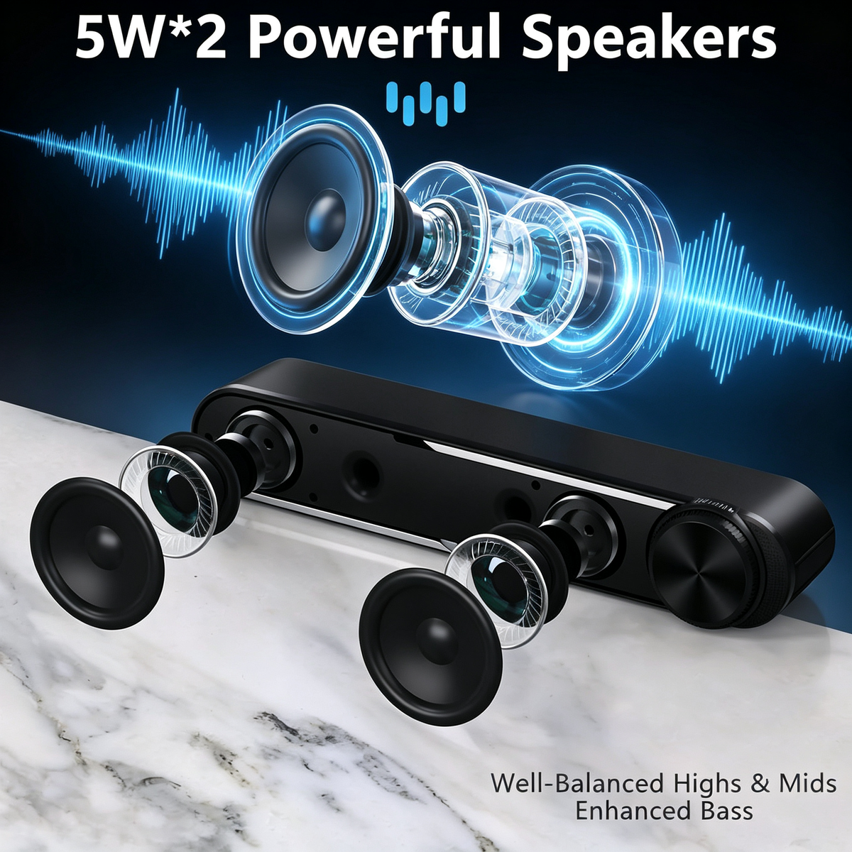 Mini PC Speaker Bar