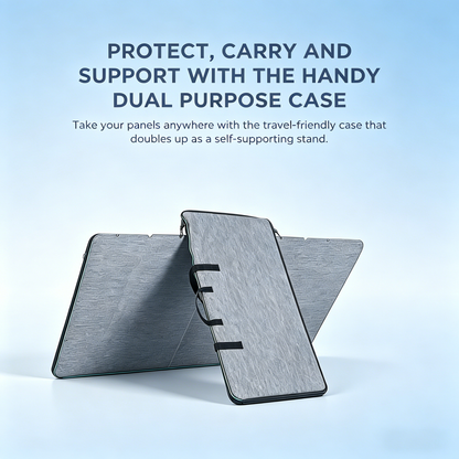 400W Portable Foldable Solar Panel with Stand - IP68 Waterproof